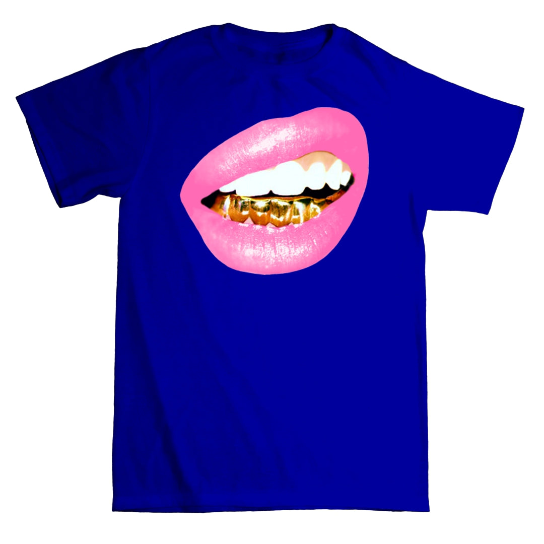 "Gold Grill (pink lipstick)" T-shirt