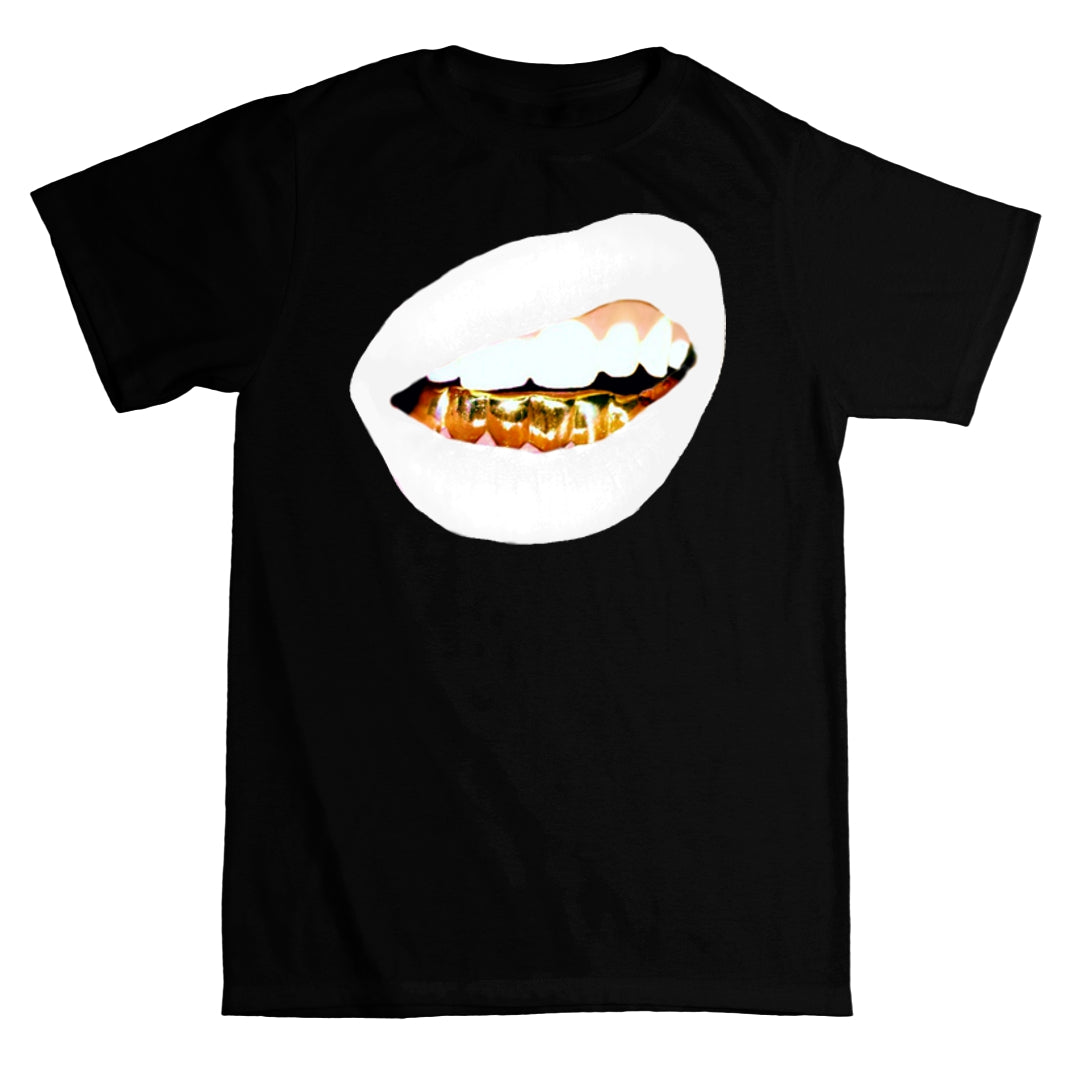 "Gold Grill (white lipstick)" T-shirt