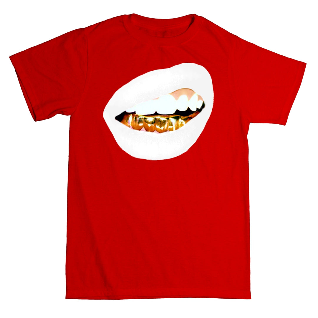 "Gold Grill (white lipstick)" T-shirt