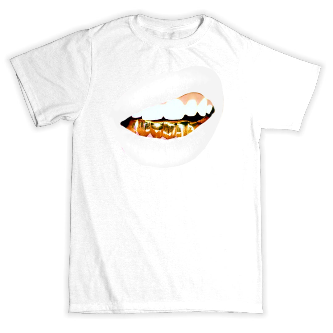"Gold Grill (white lipstick)" T-shirt