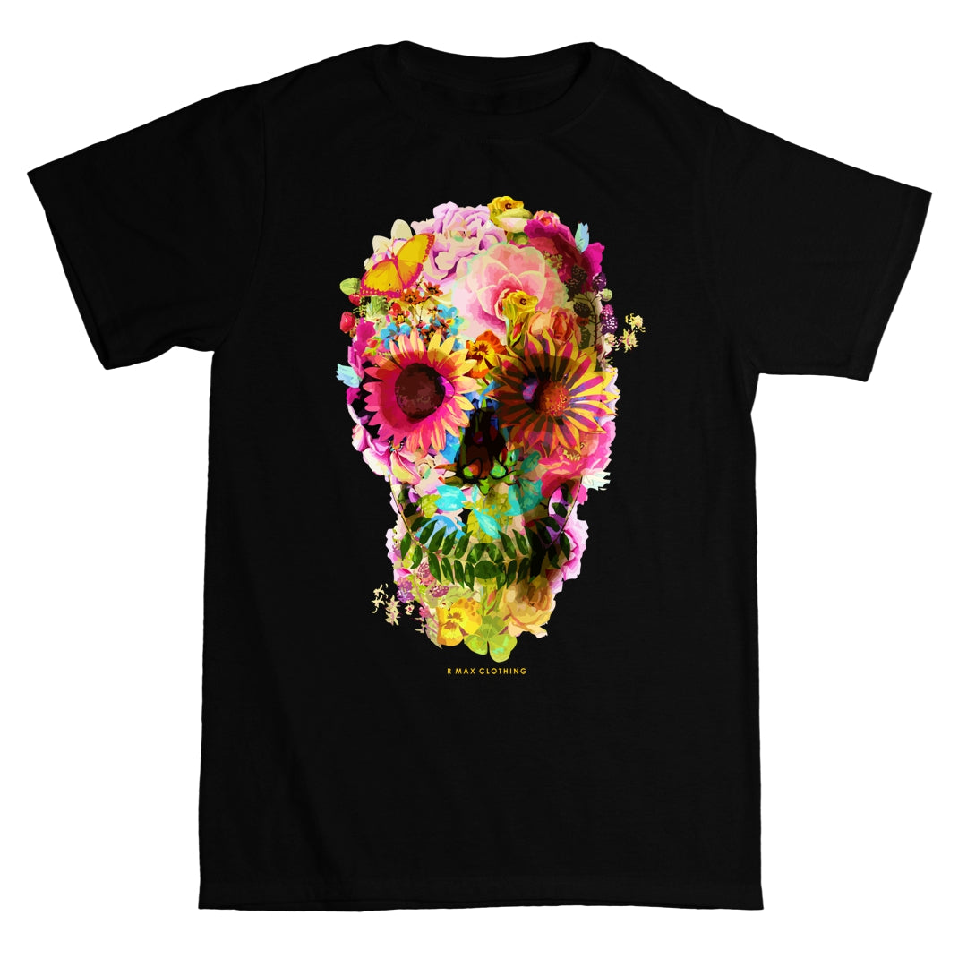 "Skully Flowers" T-shirt ART