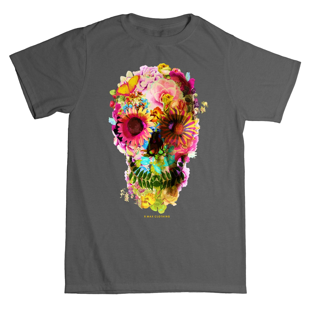 "Skully Flowers" T-shirt ART