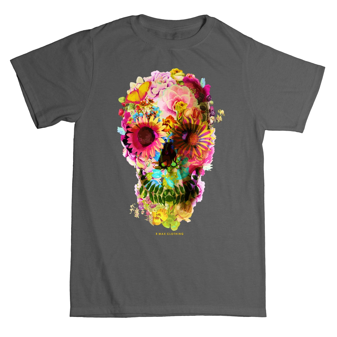 "Skully Flowers" T-shirt ART