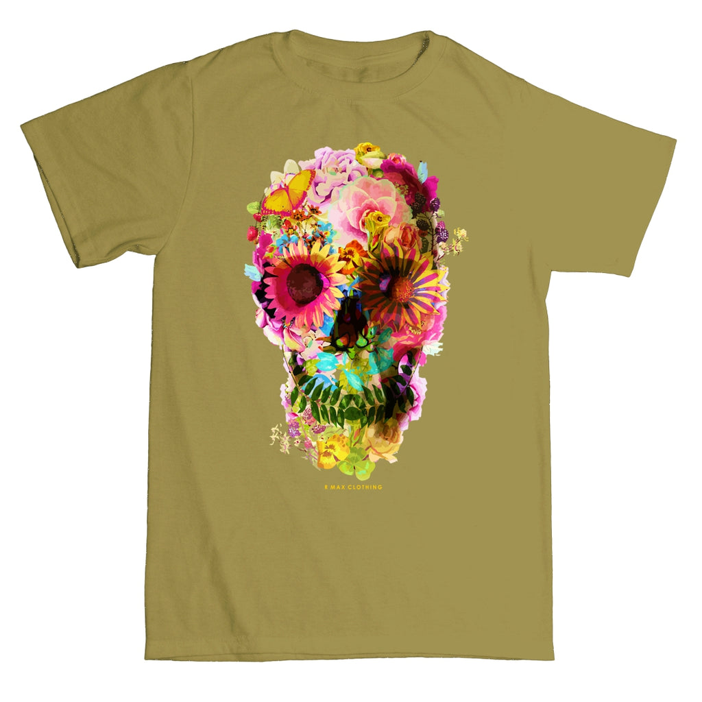 "Skully Flowers" T-shirt ART