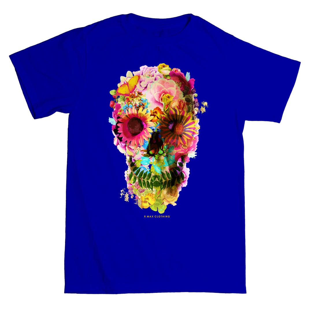 "Skully Flowers" T-shirt ART
