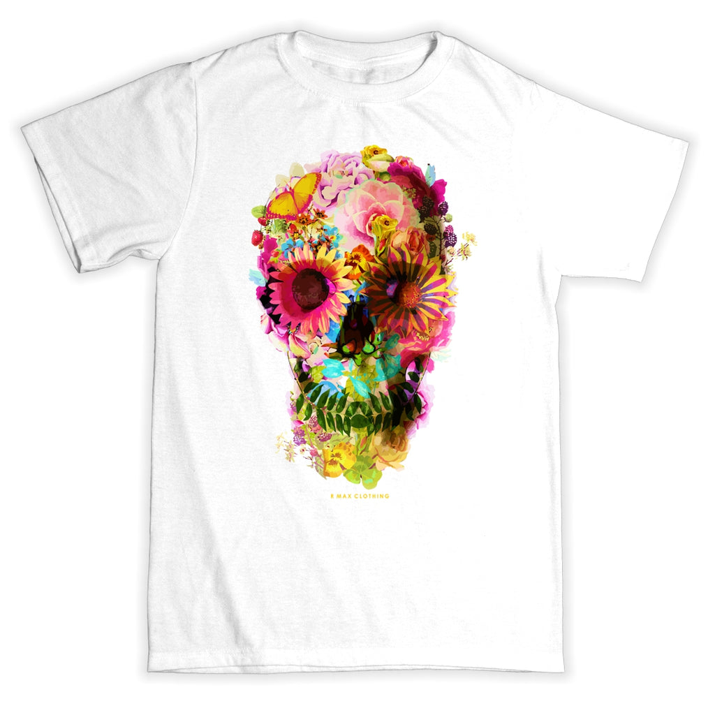 "Skully Flowers" T-shirt ART